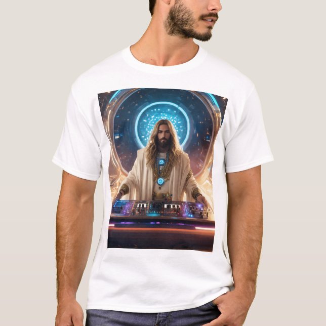 Camiseta estilo DJ de Jesucristo (Anverso)