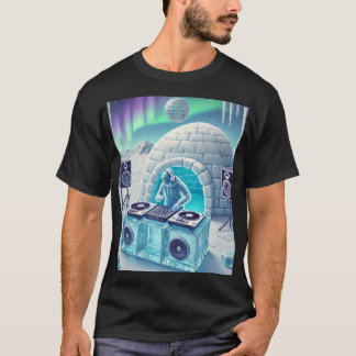 Camiseta Estilo Dj en casa de hielo