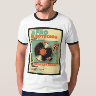 Camiseta Estilo electrónico del Afro