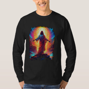 Camiseta Estilo épico de historieta cristiana fe Biblia Grá