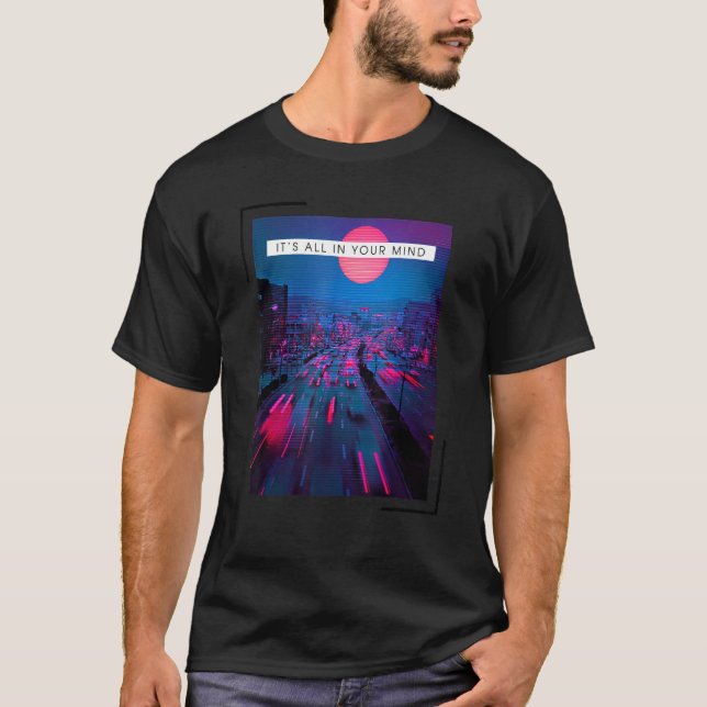 Camiseta Estilo estético de vaporwave de sueño emocional (Anverso)