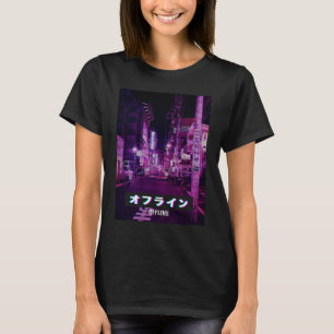 Camiseta Estilo Estético Vaporwave Japón 80s Meme Triste Gl