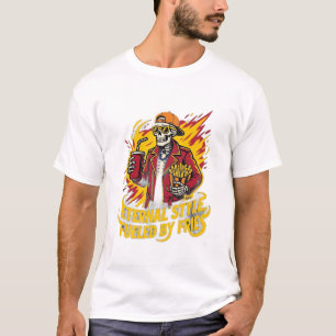 Camiseta Estilo Eterno Alimentado Por Papas Fritas