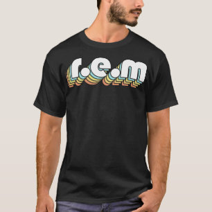 Camiseta Estilo Faded de la tipografía del arcoiris retro R