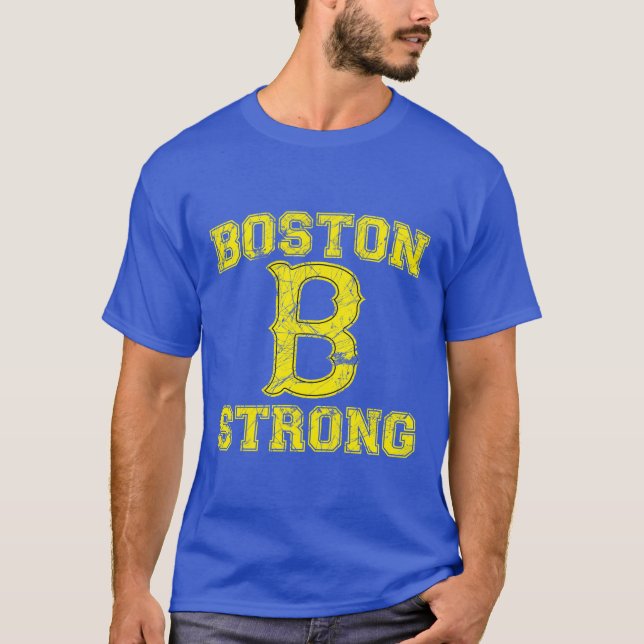 Camiseta Estilo fuerte del Grunge de Boston B (Anverso)