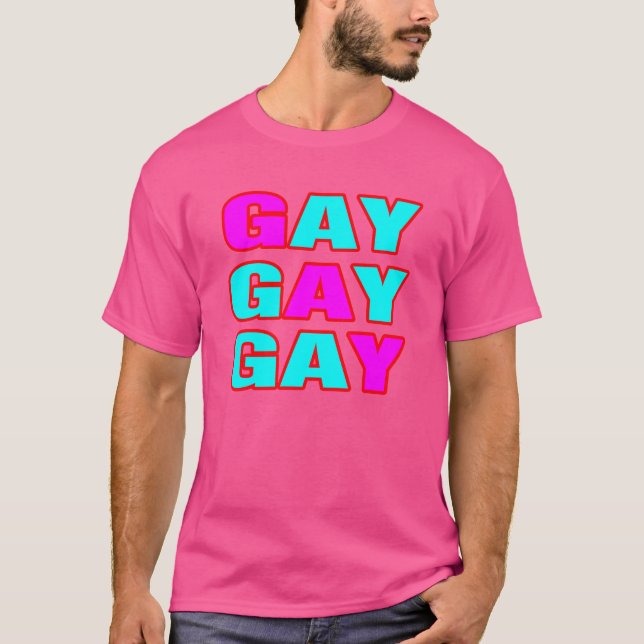 Camiseta Estilo gay swag. Estén orgullosos. (Anverso)