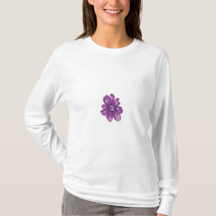 Camiseta Estilo Giratorio, berenjena ligera, cedro blanquea