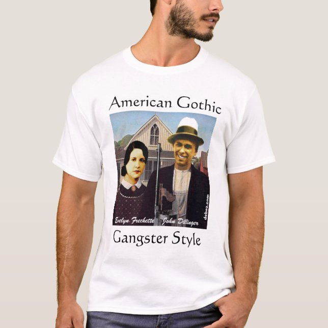 Camiseta Estilo gótico americano del gángster (Anverso)