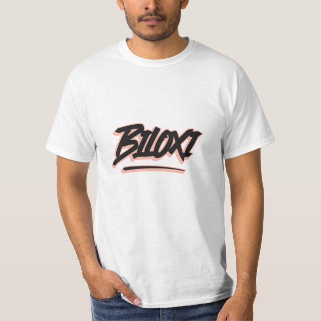 Camiseta estilo Graffiti de Biloxi (Anverso)