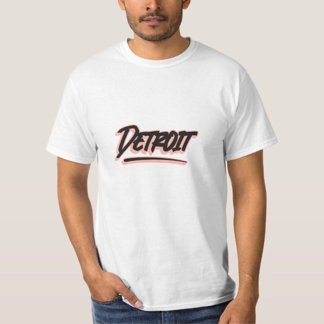 Camiseta estilo graffiti Detroit (Anverso)
