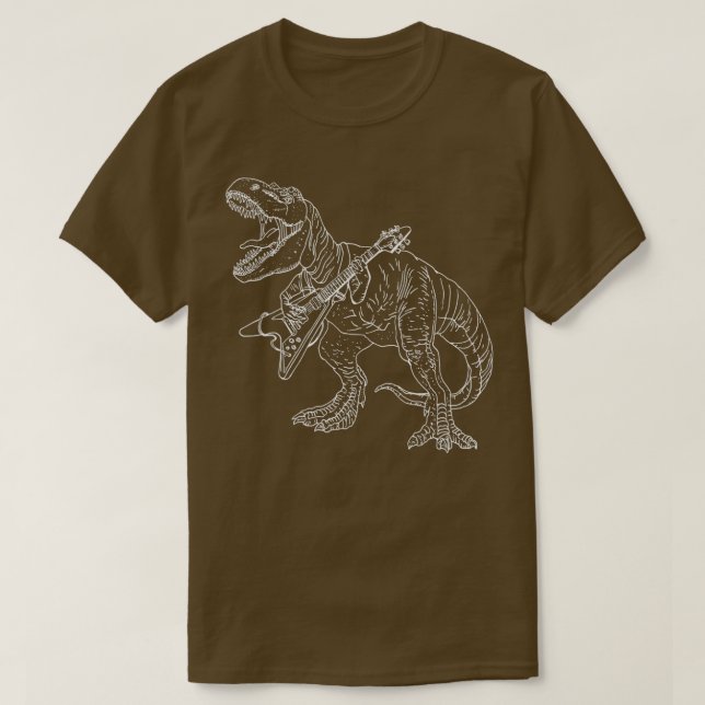 Camiseta Estilo gráfico de dinosaurios metalizado pesados p (Diseño del anverso)