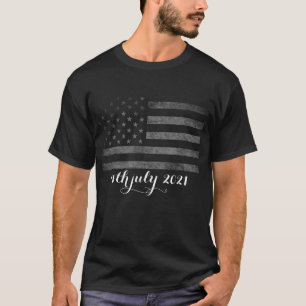Camiseta Estilo grueso Estados Unidos Bandera Patriótica Ho