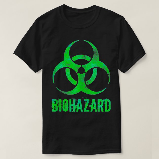Camiseta Estilo Grunge Biohazard Toxic Dolor Novedad Gi (Diseño del anverso)