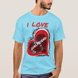 Camiseta Estilo Grunge Me Encanta Mi Novia Diseño de Corazó