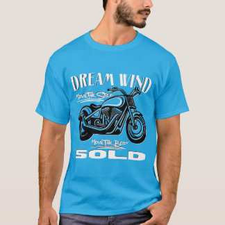 Camiseta Estilo impulsado por pedal: Viaje al viento, mudan