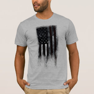 CAMISETA ESTILO INDUSTRIAL VINTAGE BANDERA AMERICANA