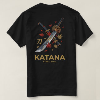 Camiseta Estilo Japonés - Acero de Katana