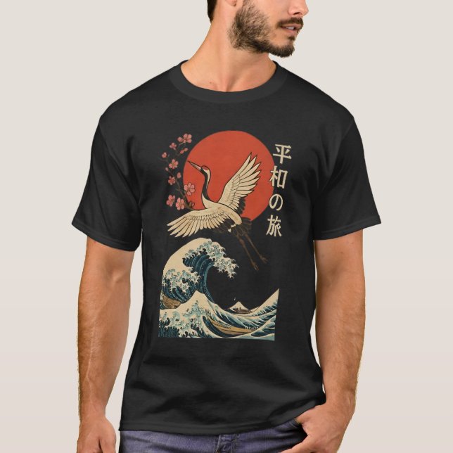 Camiseta Estilo japonés - Viaje de paz (Anverso)