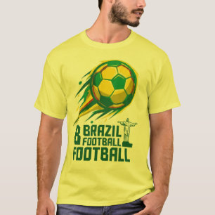 Camiseta estilo jersey de fútbol vintage de Brasil