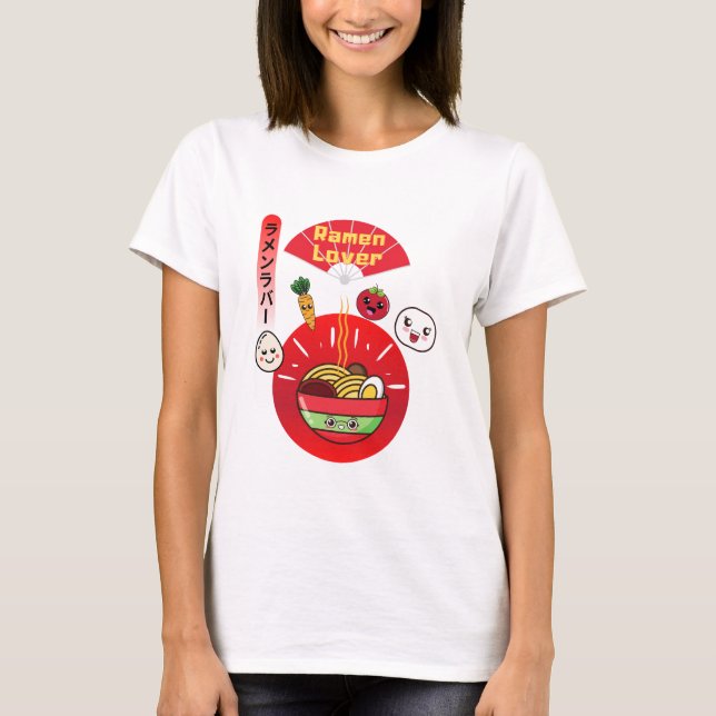 CAMISETA ESTILO KAWAII DE RAMEN LOVER (Anverso)