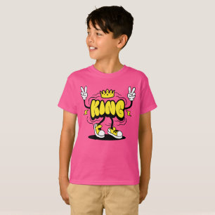 Camiseta Estilo King Street Graffiti Corona
