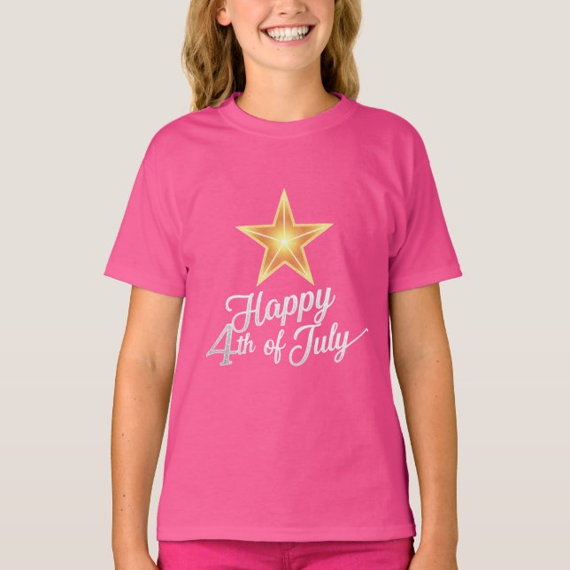 Camiseta Estilo Libertad: Diseños de Eslogan de EE. UU. (Anverso)