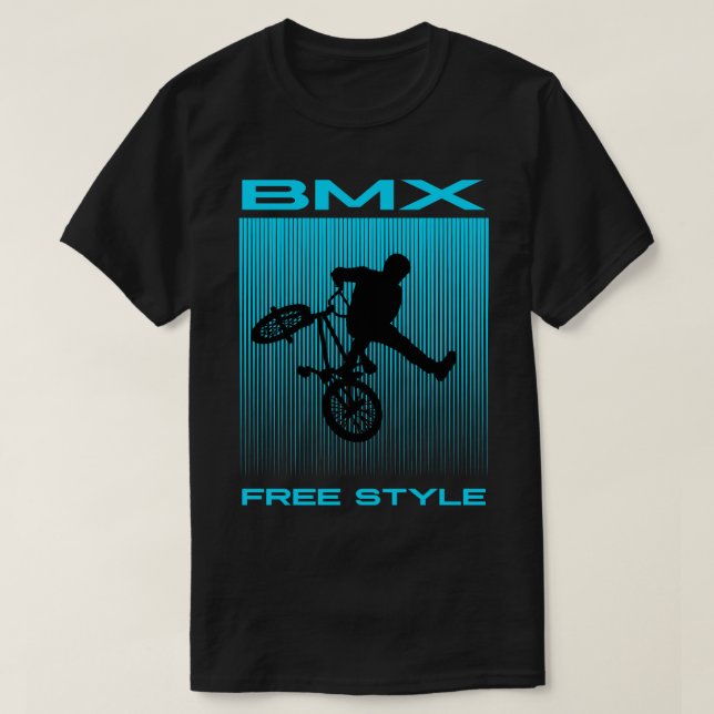 CAMISETA ESTILO LIBRE DE BMX 1 PIERNA (Diseño del anverso)