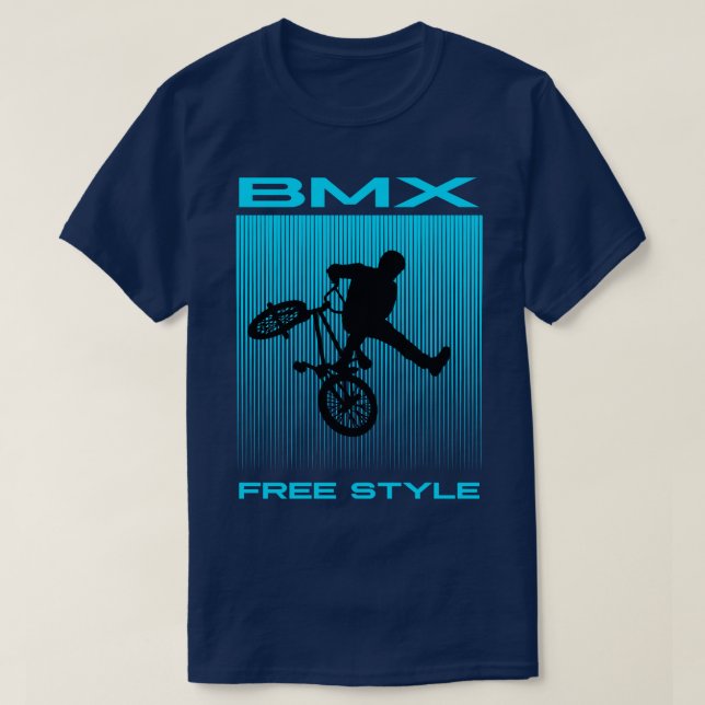 CAMISETA ESTILO LIBRE DE BMX 1 PIERNA (Diseño del anverso)