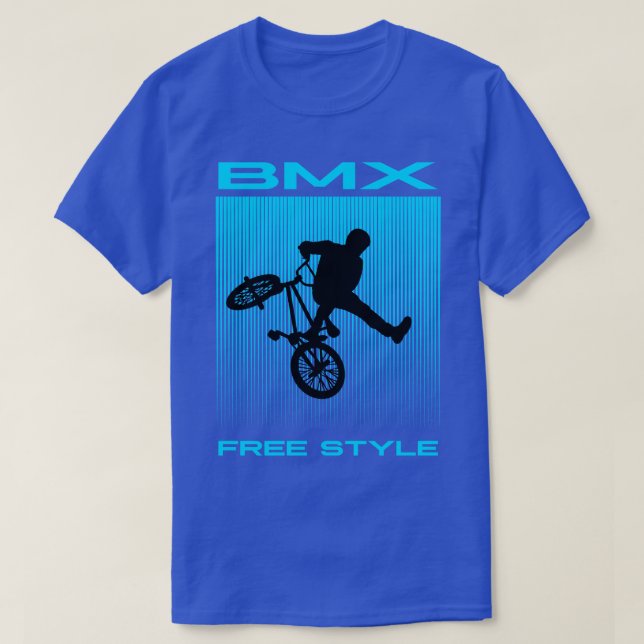 CAMISETA ESTILO LIBRE DE BMX 1 PIERNA (Diseño del anverso)
