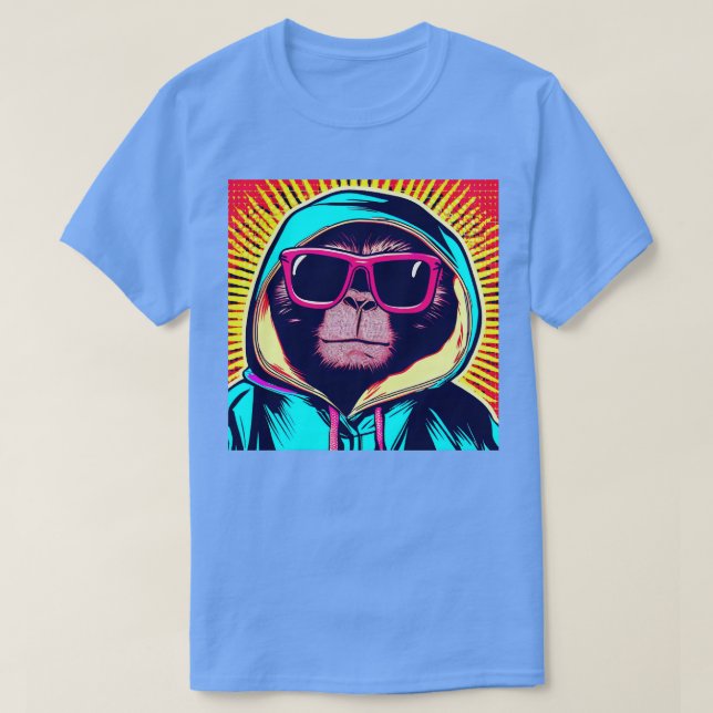 Camiseta Estilo libre de mono (Diseño del anverso)
