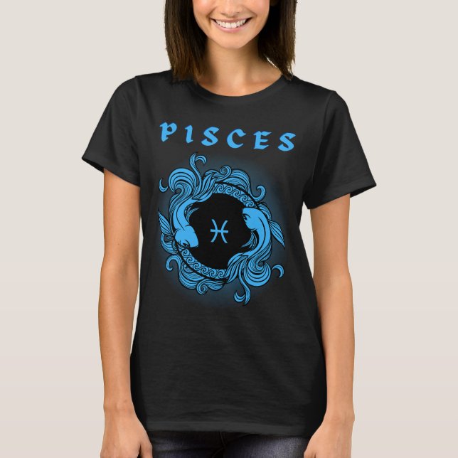 Camiseta Estilo medieval Zodiac Pisces (Anverso)