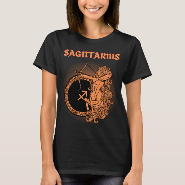 Camiseta Estilo medieval Zodiac Sagittarius (Anverso)