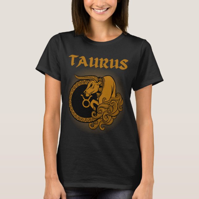Camiseta Estilo medieval Zodiac Tauro (Anverso)