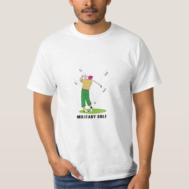 Camiseta Estilo militar GOLF, golf, golf (Anverso)