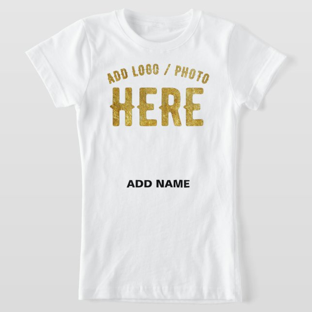 CAMISETA ESTILO MODERNO PERSONALIZABLE BLANCO VERIFICADO DE (Distribución)