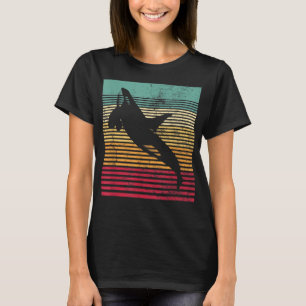 Camiseta Estilo Orca Retro de ballena Hombres Mujeres Noved