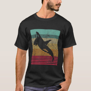 Camiseta Estilo Orca Retro de ballena Hombres Mujeres Noved