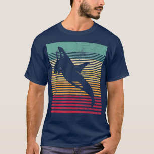 Camiseta Estilo Orca Retro de ballena Hombres Mujeres Noved