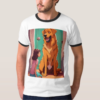 Camiseta Estilo perrito perezoso: Tee de jengibre básico pa