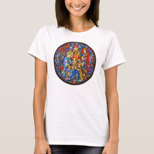 Camiseta Estilo pintado natividad del vitral
