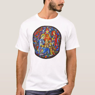 Camiseta Estilo pintado natividad del vitral