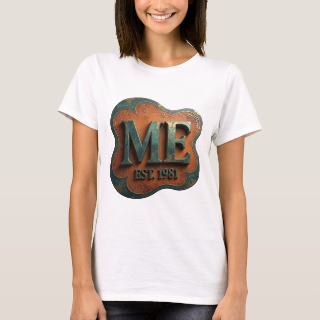 Camiseta Estilo Plata ME EST 1981 Impresión (Anverso)