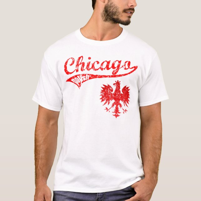 Camiseta Estilo polaco del béisbol de Chicago (Anverso)