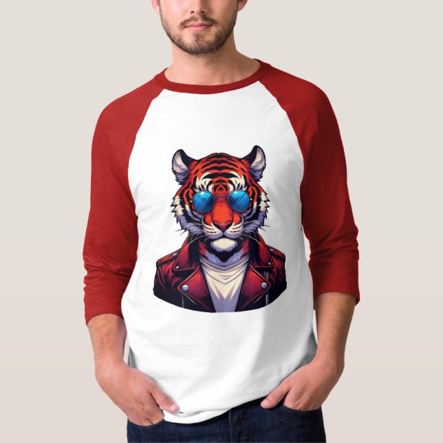 Camiseta Estilo Pop de Tigre (Anverso)