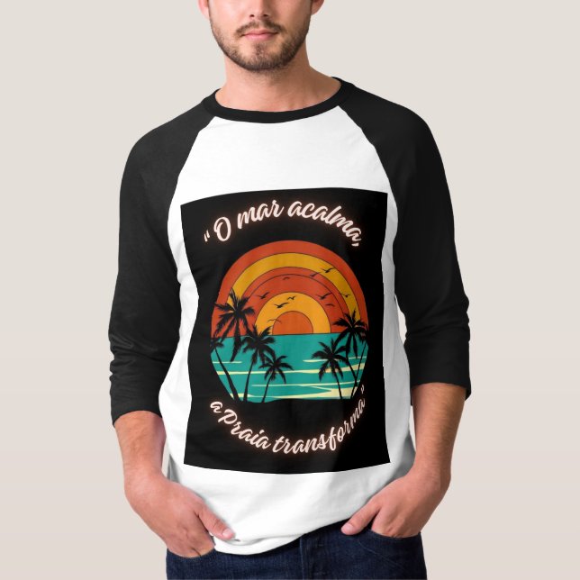Camiseta Estilo praia dia e noite (Anverso)