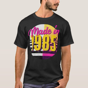 Camiseta Estilo Retro 80 de cumpleaños 1985