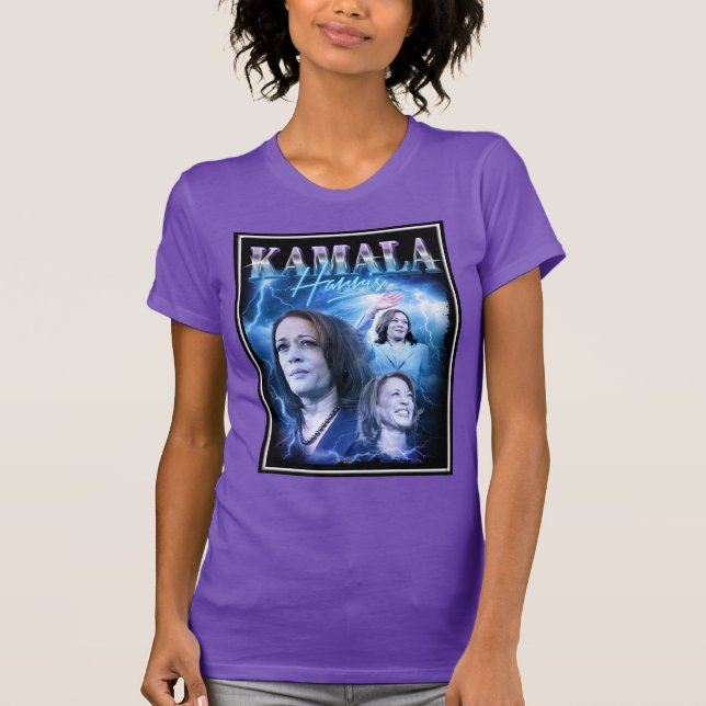 Camiseta Estilo Retro 90 de Kamala Harris (Anverso)