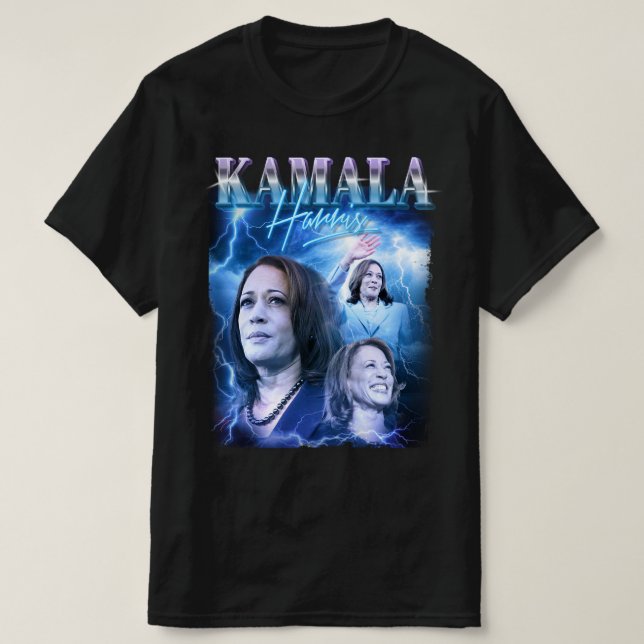 Camiseta Estilo Retro 90 de Kamala Harris (Diseño del anverso)