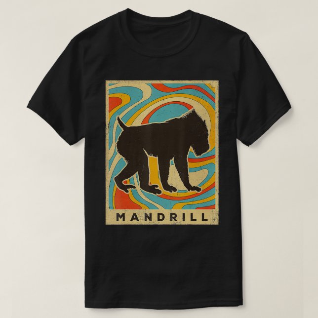 Camiseta Estilo retro animal de Mandrill Lover (Diseño del anverso)
