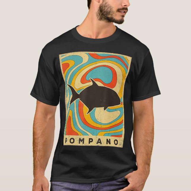 Camiseta Estilo Retro Animal de Pompano Vintage (Anverso)